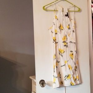 Forever 21 lemon wrap dress